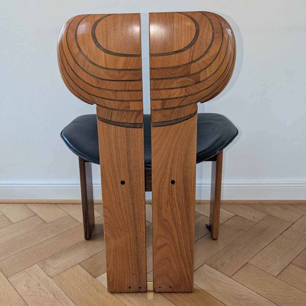 Stuhl ‚Afrika‘ aus der Artona Serie, 1977, nach einem Entwurf von Afra & Tobia Scarpa, hergestellt von Maxalto.